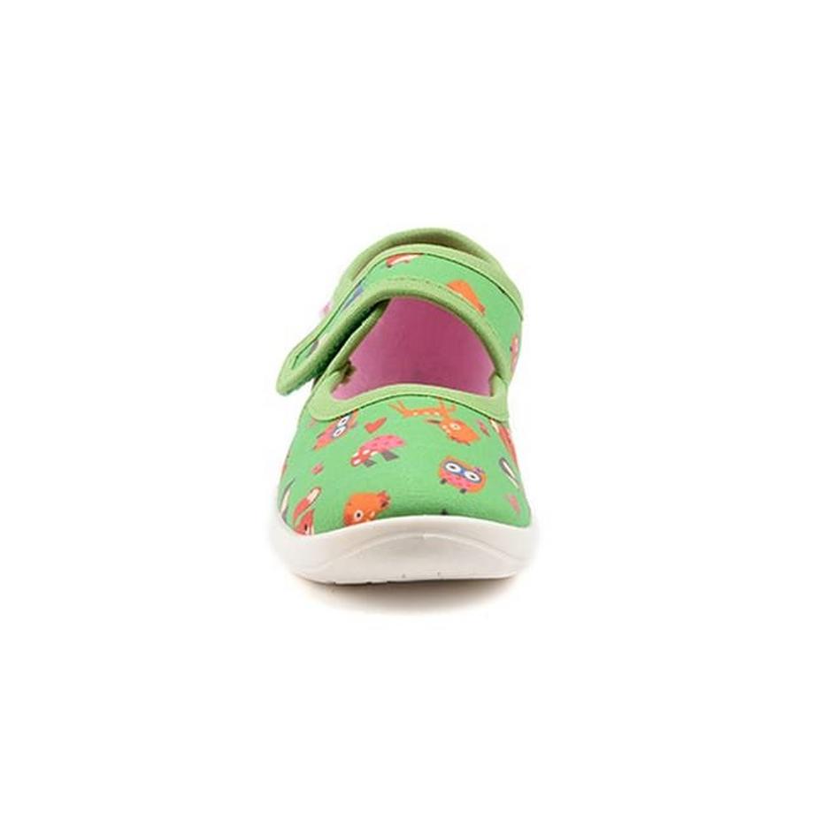 Richter Pistacchio-32 Pantofole Stampate con Chiusura a Strappo  