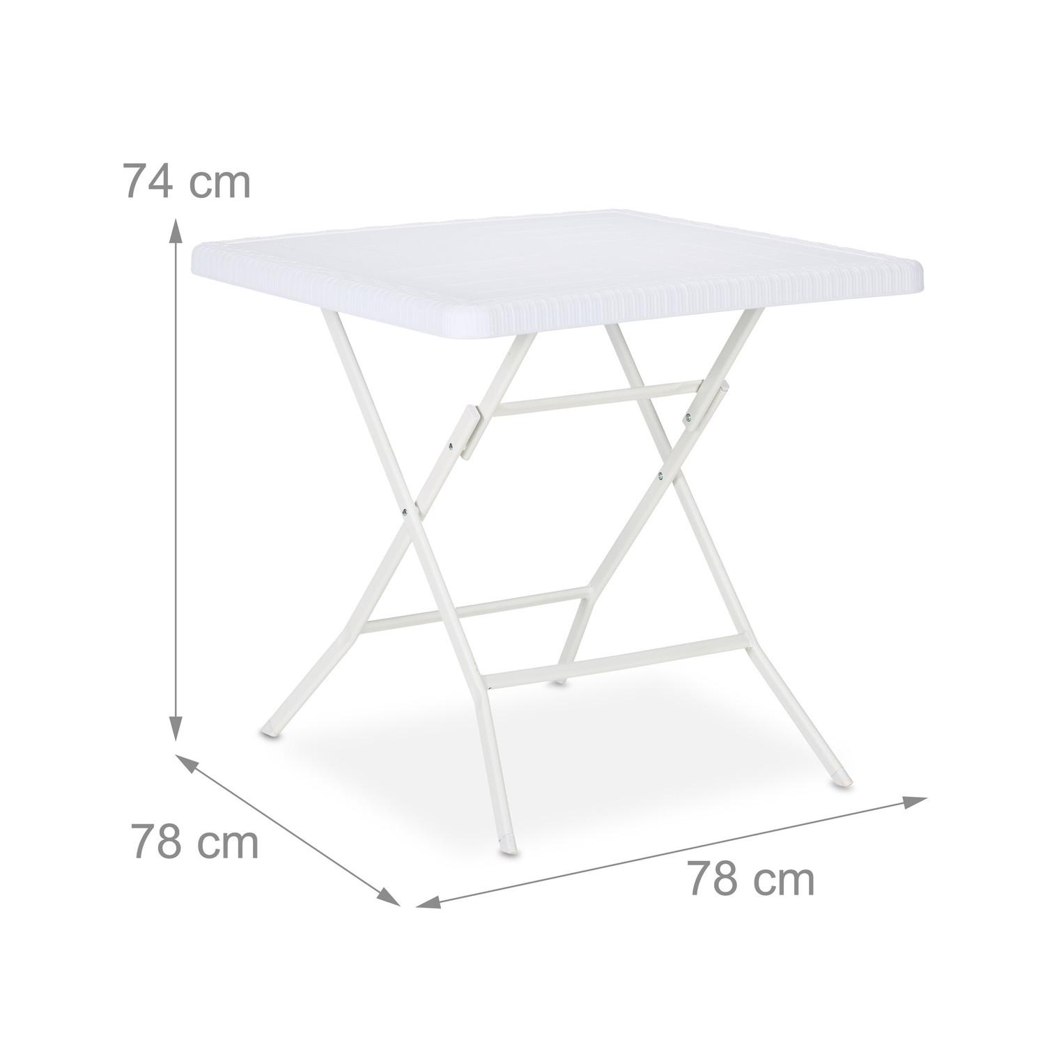 B2X Table de jardin aspect bois  