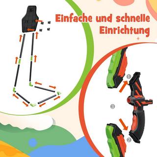 Northix  Ensemble de 2 arcs et flèches pour enfants, ensemble de jouets de tir à l'arc éclairés par LED 