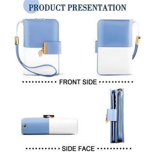 Only-bags.store Lederportemonnaie mit RFID-Schutz und Kette  