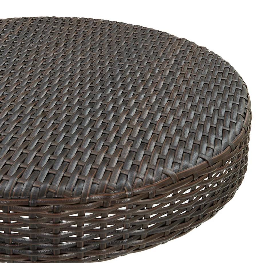 VidaXL Table de jardin rotin synthétique  