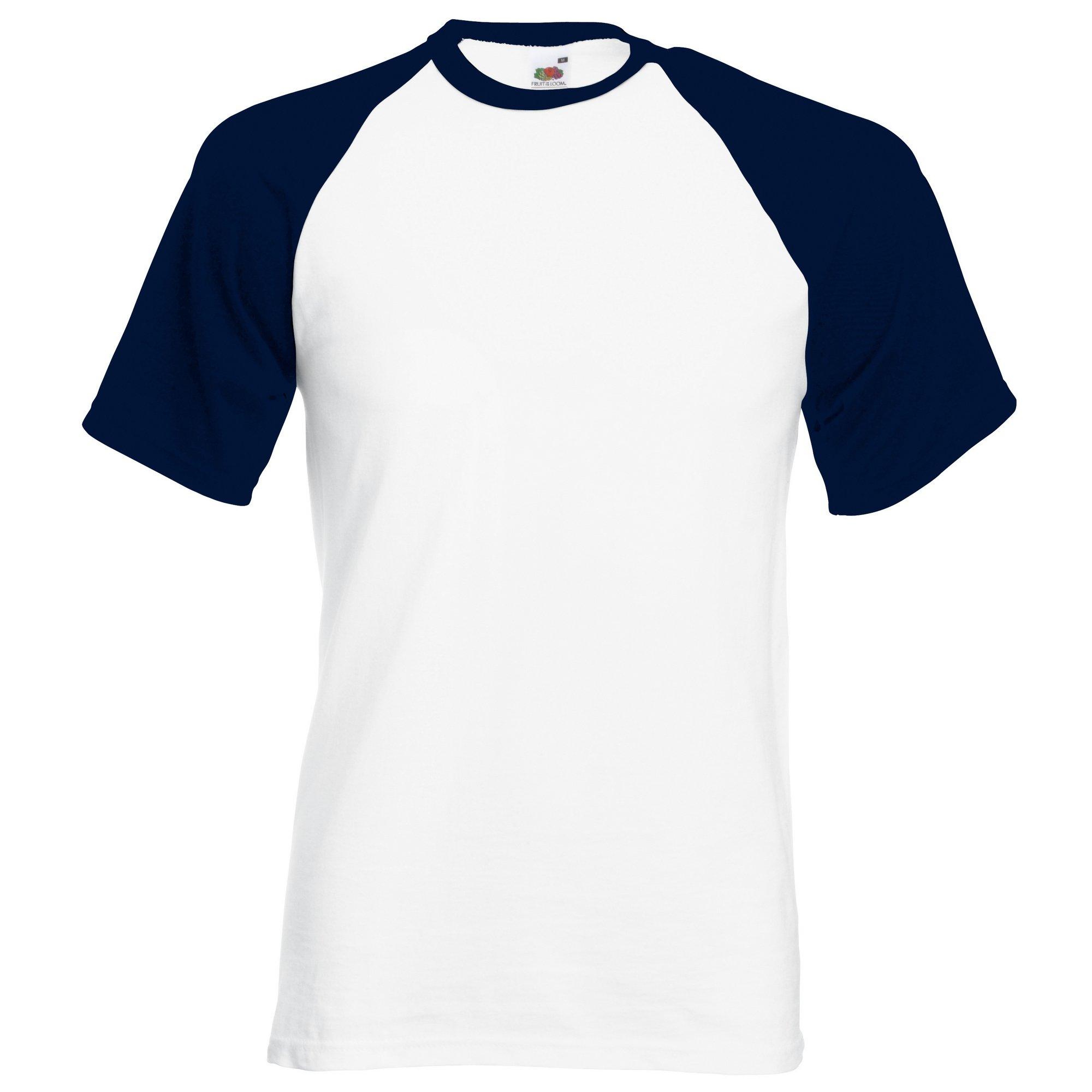 Fruit of the Loom  Baseball TShirt, kurzärmlig 