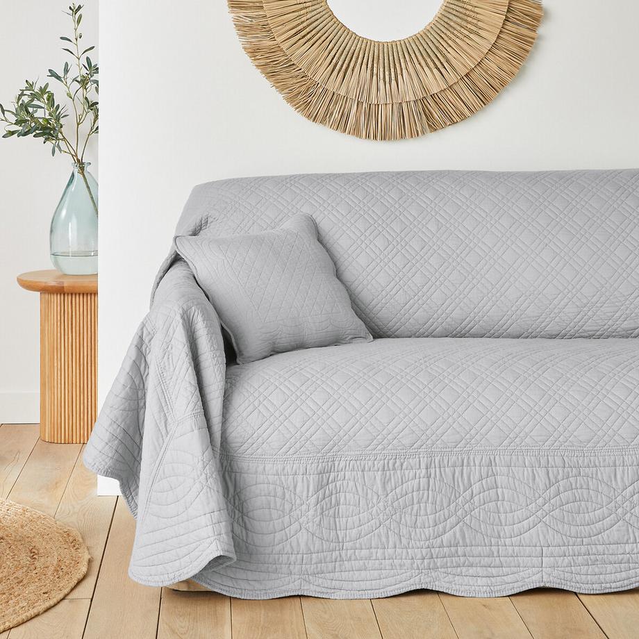Sofa-Überwurf Scenario mit Zickzack-Muster