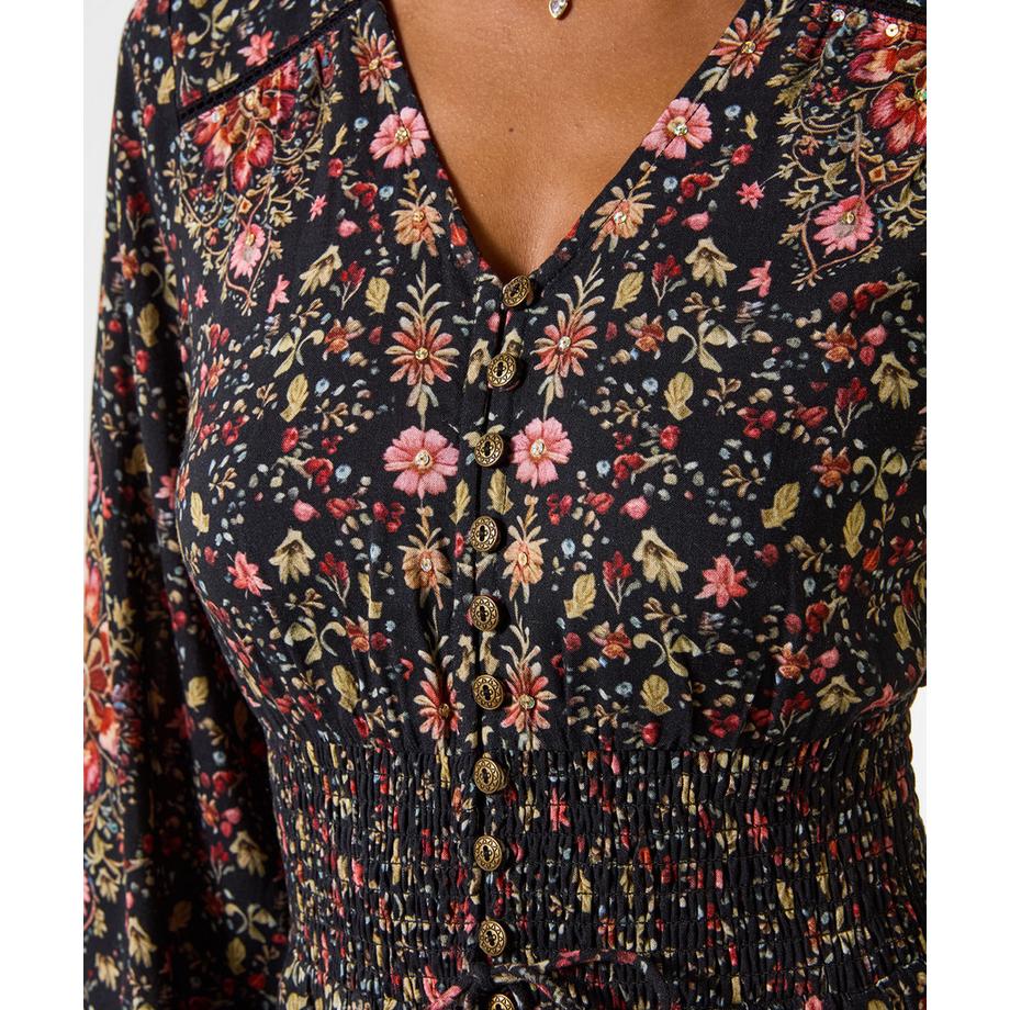 Joe Browns Abito Lungo Boho Sogni Boho con Maniche Lunghe  