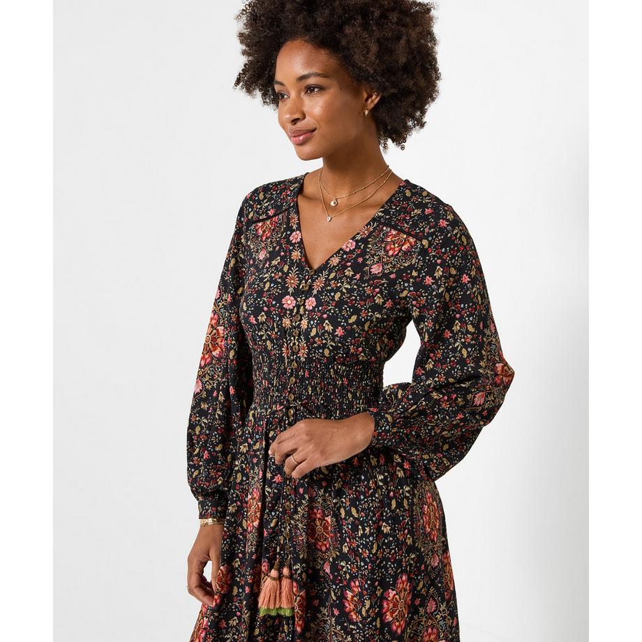 Joe Browns Abito Lungo Boho Sogni Boho con Maniche Lunghe  
