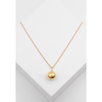 Anhänger Fussball Gelbgold 750, 17x10mm