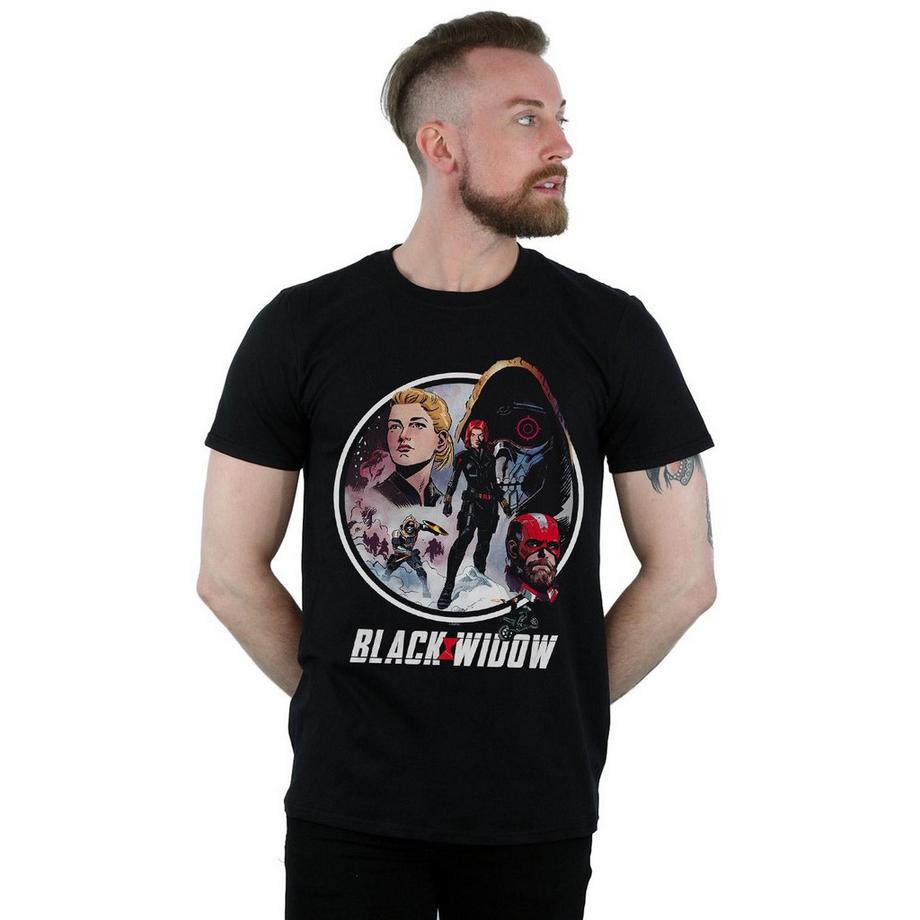 MARVEL Black Widow T-Shirt Stampa Grafica  