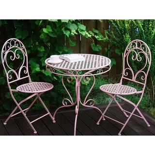 Beliani Bistro Set aus Eisen Retro ALBINIA  