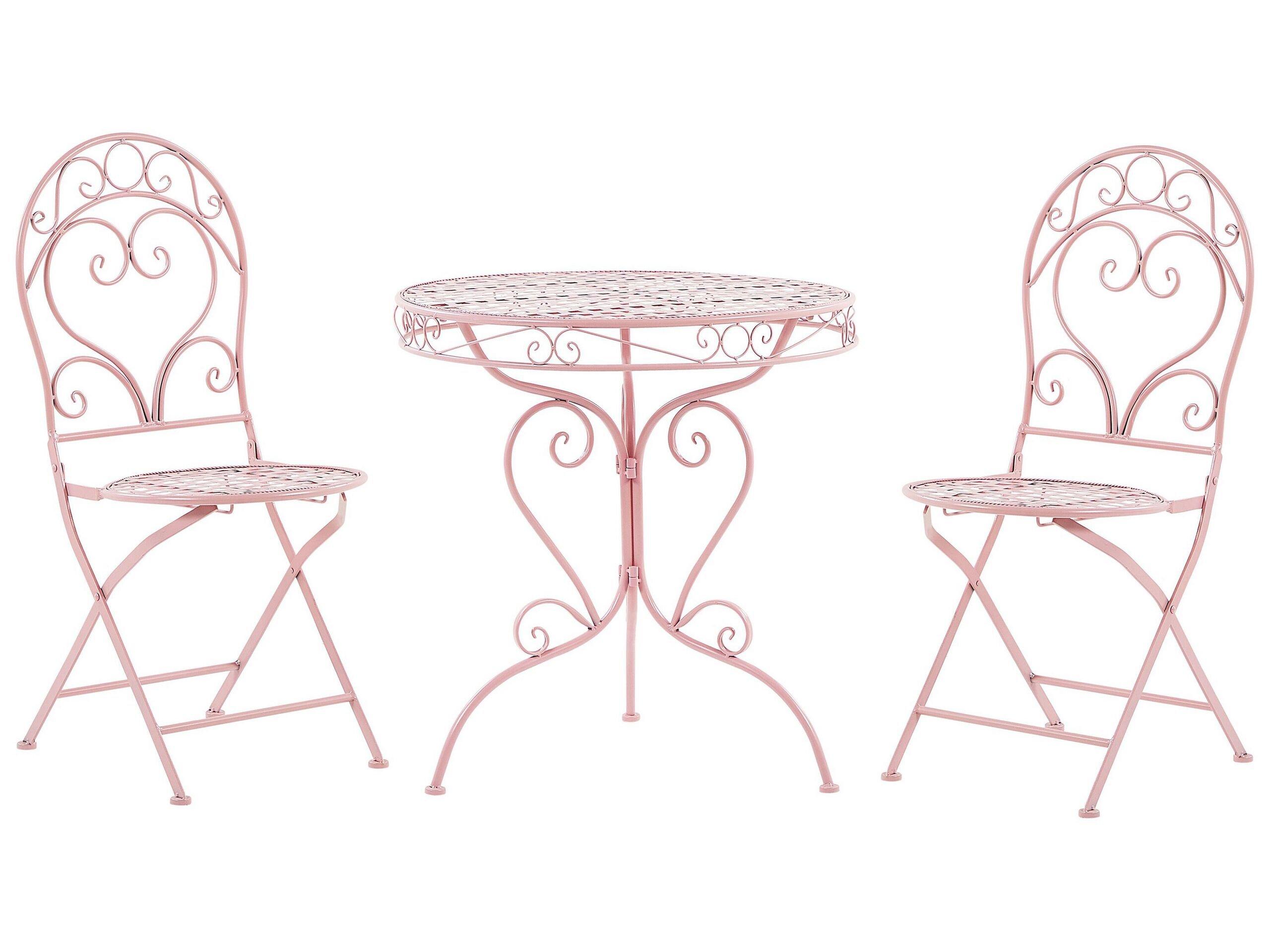 Beliani Bistro Set aus Eisen Retro ALBINIA  