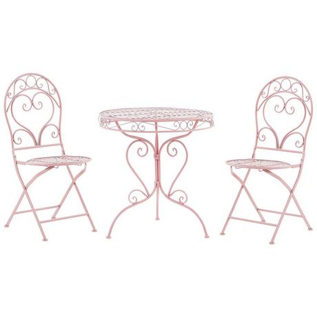 Beliani Bistro Set aus Eisen Retro ALBINIA  