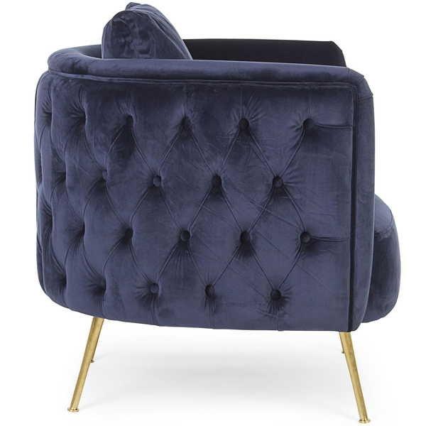 mutoni Fauteuil Tenbury bleu  