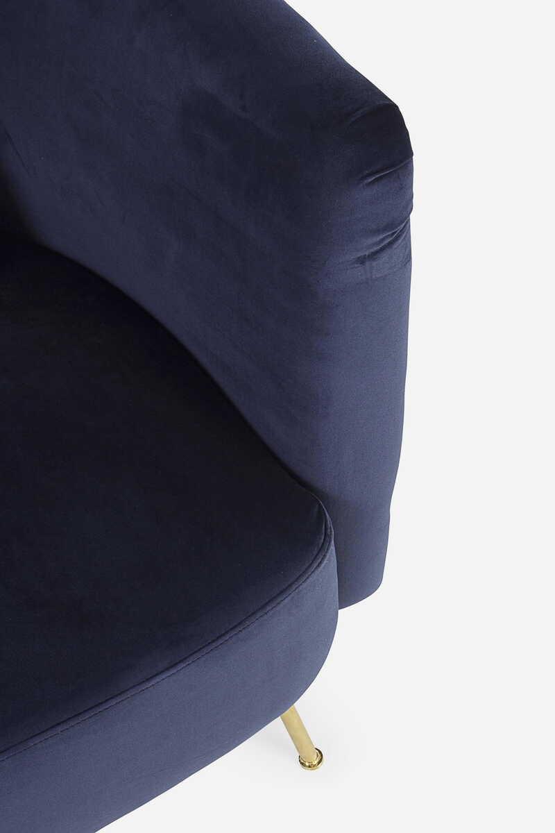 mutoni Fauteuil Tenbury bleu  