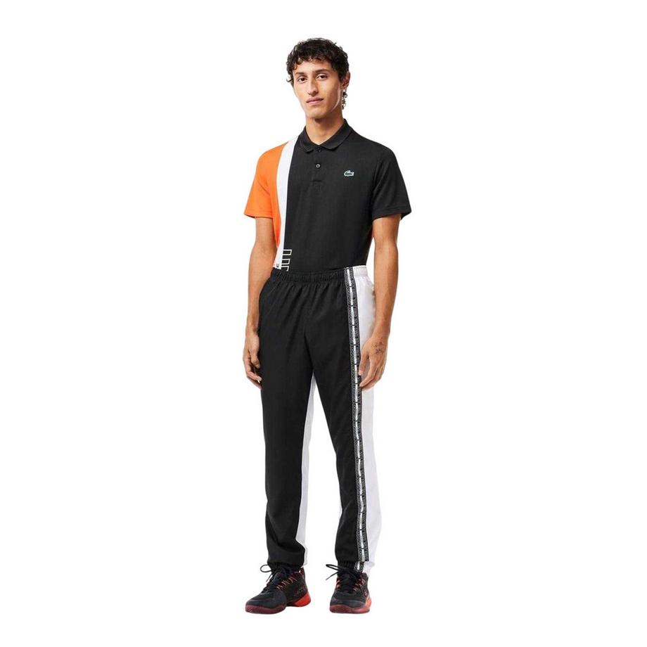 LACOSTE Pantalone da tuta blocchi di colore con nastro laterale  