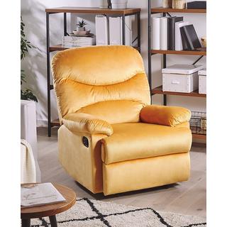 Beliani Fauteuil inclinable en Velours Industriel ESLOV  