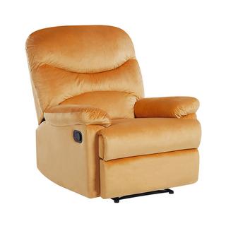 Beliani Fauteuil inclinable en Velours Industriel ESLOV  