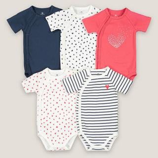 La Redoute Collections  Lot de 5 bodies naissance en coton 