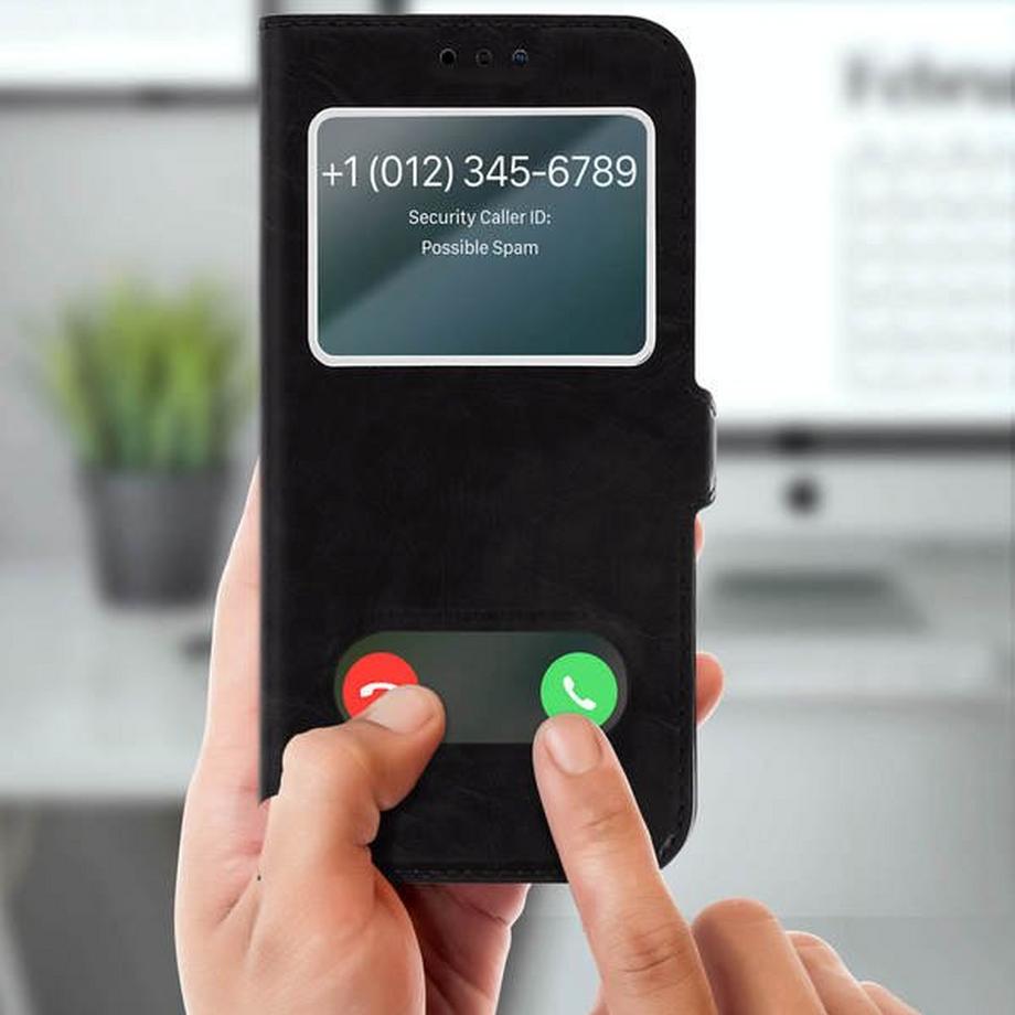 Avizar  Doppelfenster Cover iPhone 11 Schwarz 