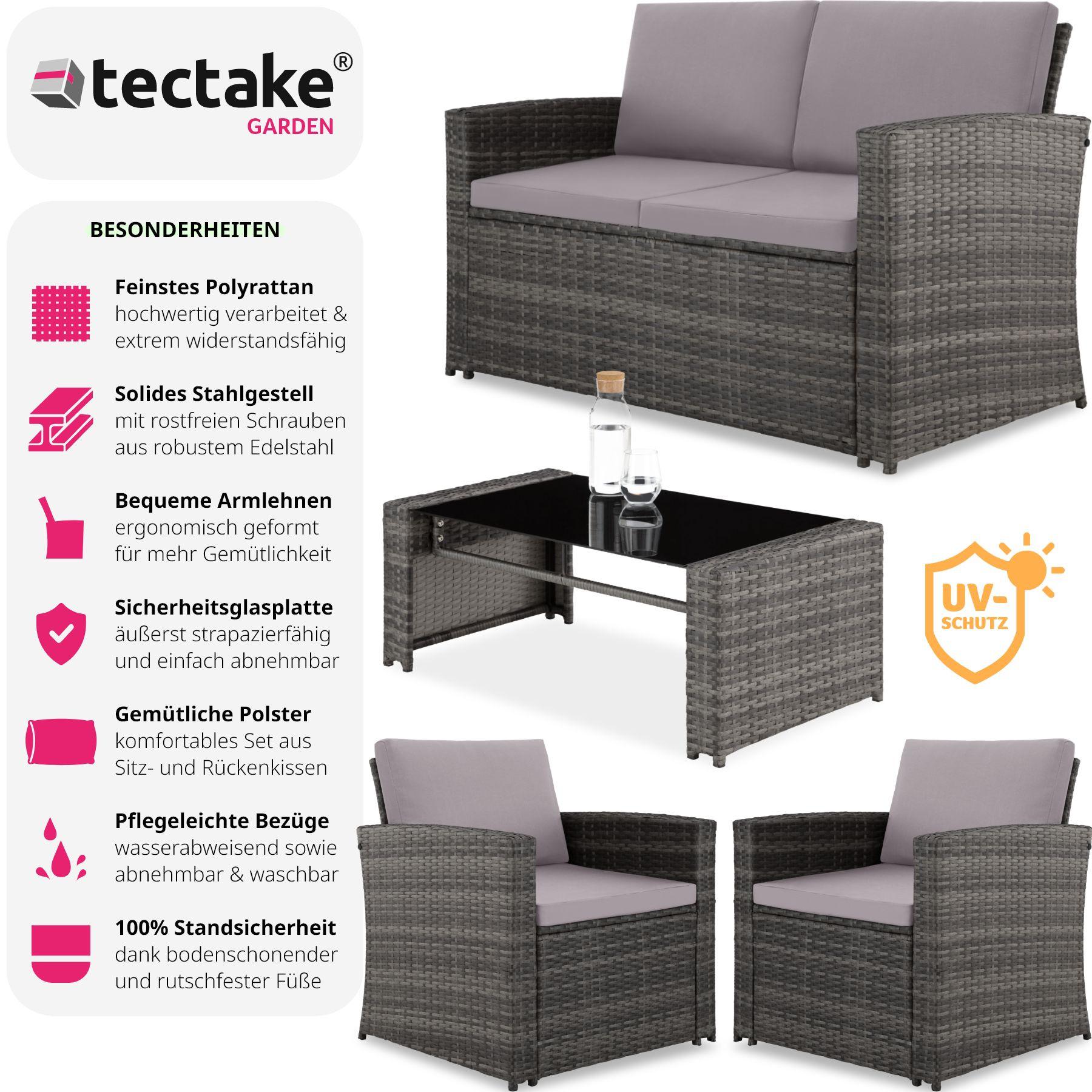 Tectake Rattan Lounge Lucca  