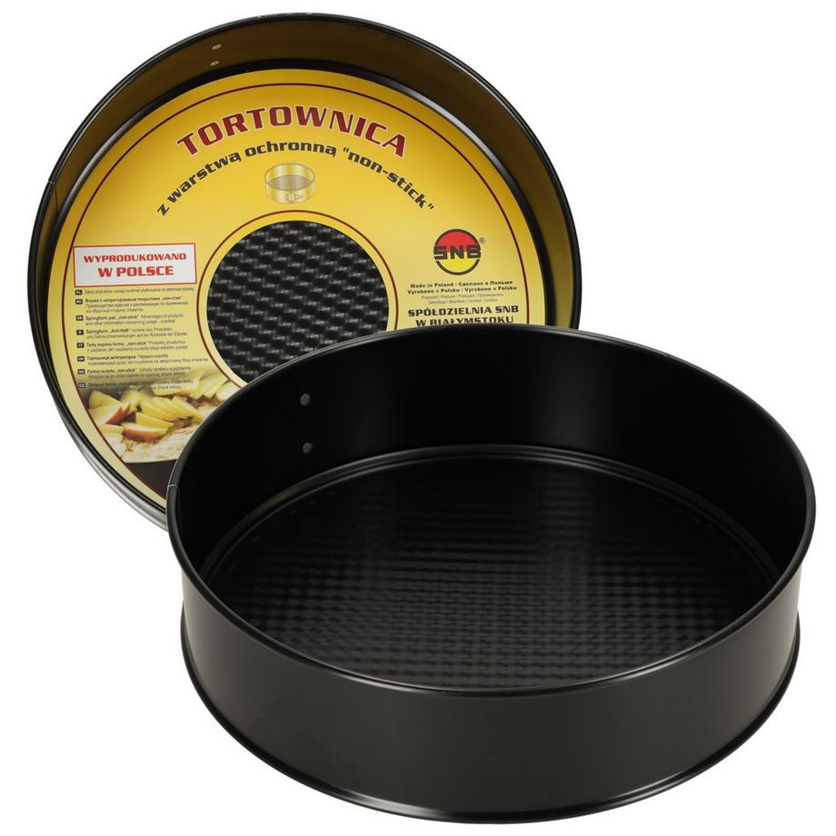 Pricenet  Moule à pâtisserie avec bord amovible 24 cm noir 
