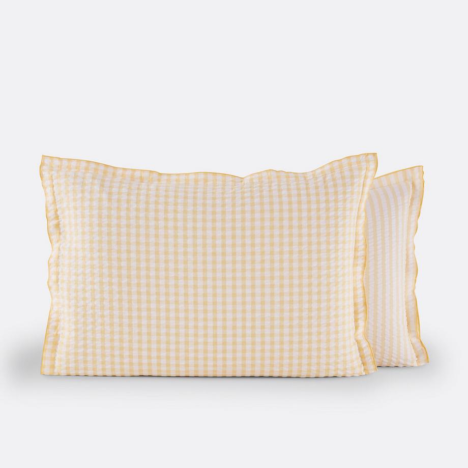 La Redoute Intérieurs Cottage Taie d'oreiller Seersucker  