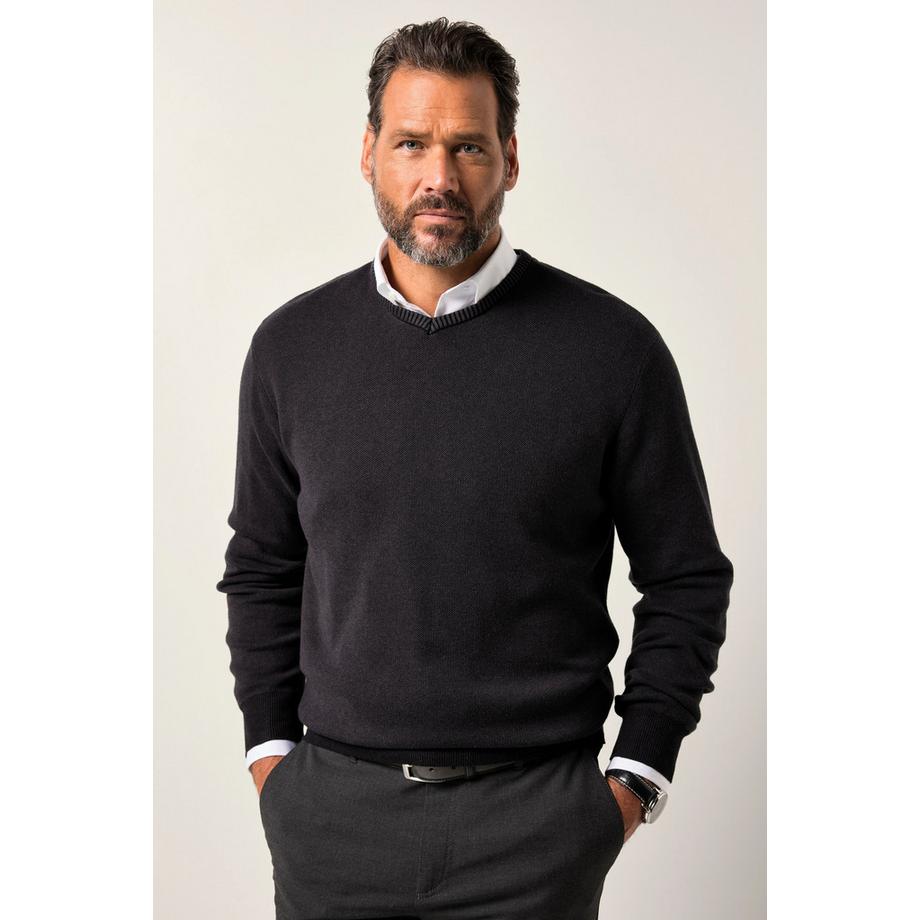 JP1880 Pull-over en maille fine CashmereTouch Col en V  