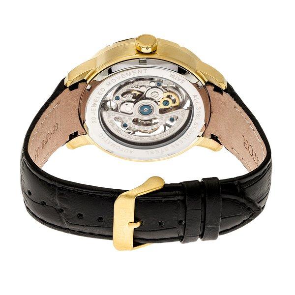 Heritor Automatic  Heritor Automatische Ryder Skelettuhr mit Lederarmband 