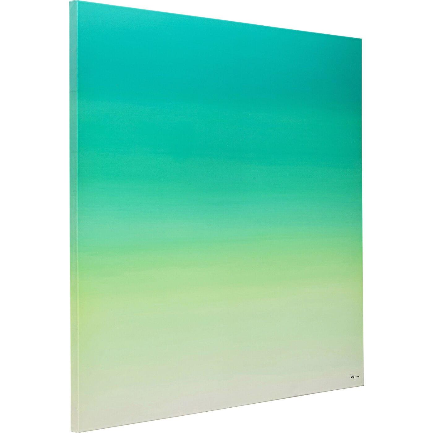 KARE Design Quadro su tela Tendenza verde 120x120  