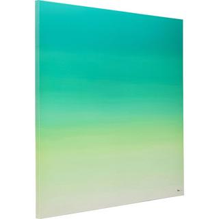 KARE Design Tableau sur toile Tendance vert 120x120  