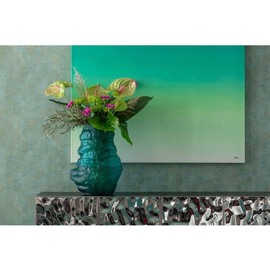 KARE Design Quadro su tela Tendenza verde 120x120  