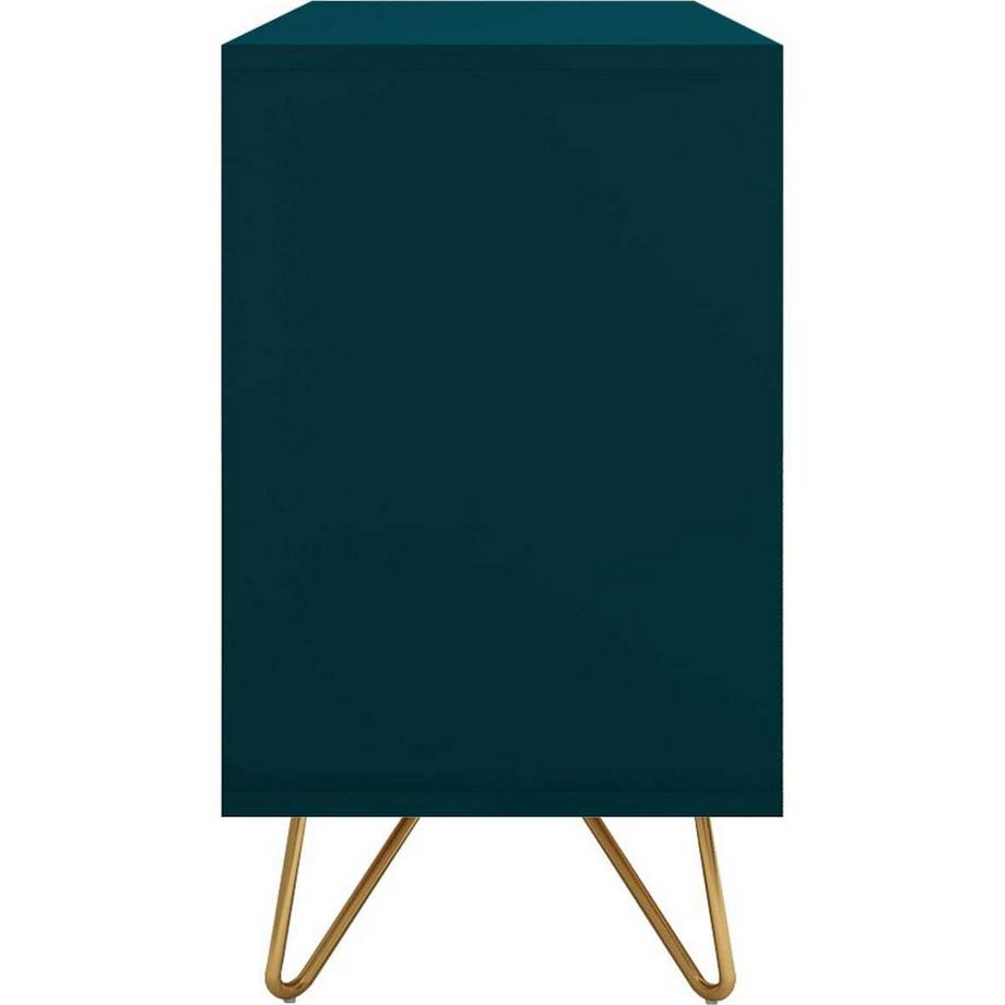 mutoni Commode Large 6 tiroirs bleu  