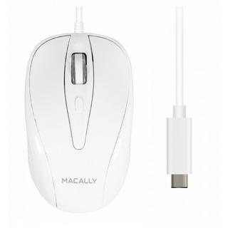MACALLY  UCTURBO mouse Ambidestro USB tipo-C Ottico 1000 DPI 