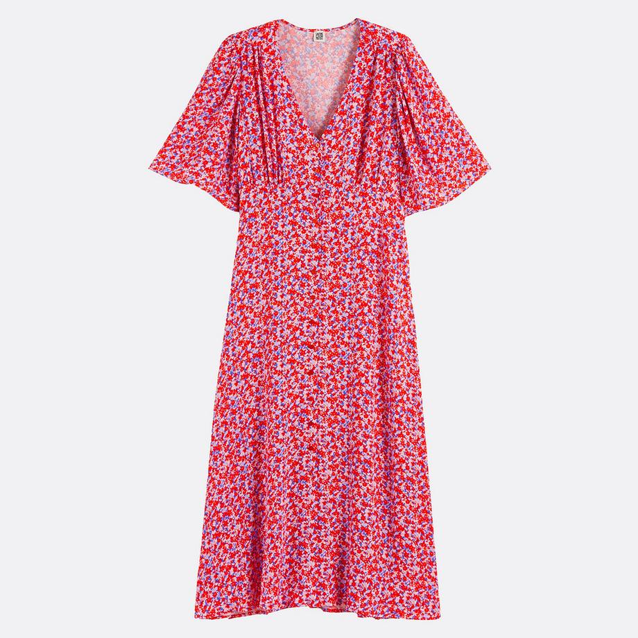 La Redoute Collections Ausgestelltes Blumenprint Kleid  