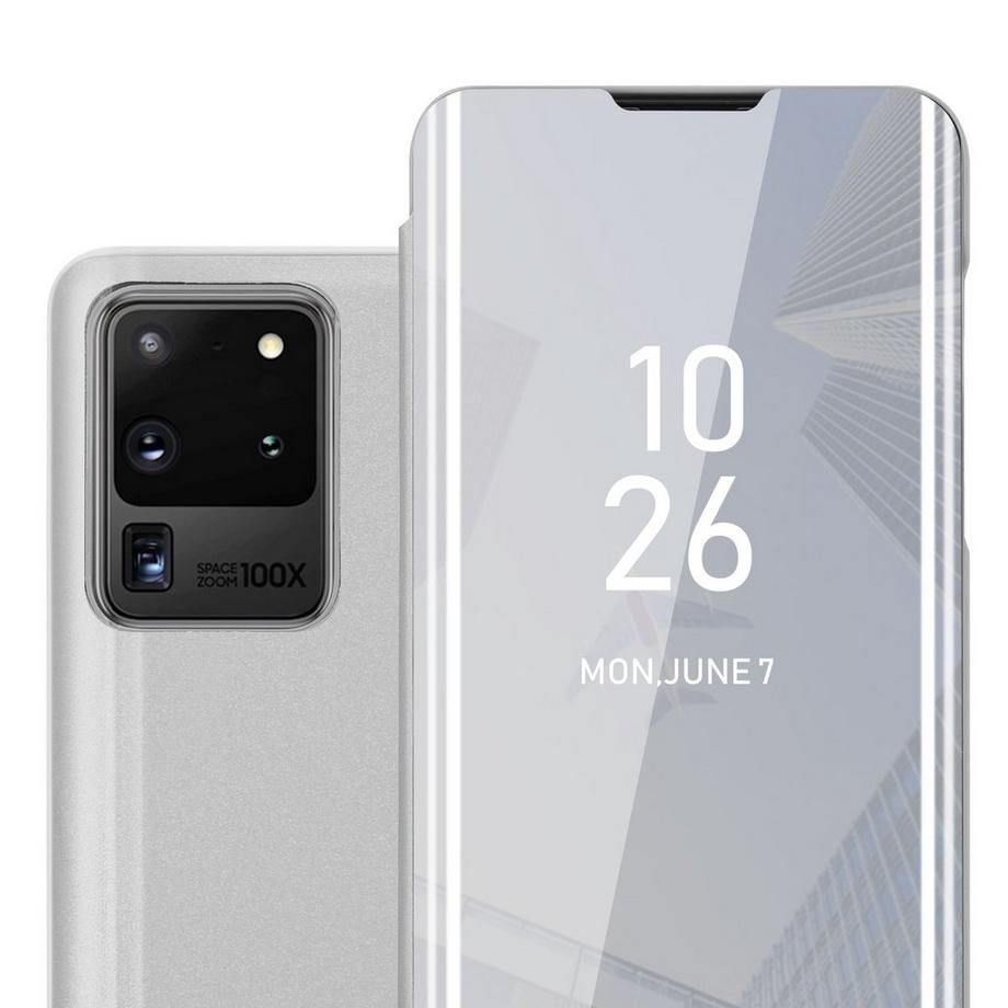 Cadorabo  Hülle für Samsung Galaxy S20 ULTRA Spiegel Standfunktion 360 Grad Schutz 