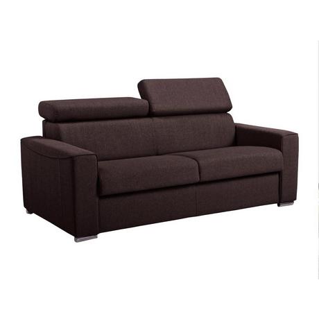 LINEA SOFA Canapé 3 places conible express en tissu VIZIR Couchage 1Matelas  