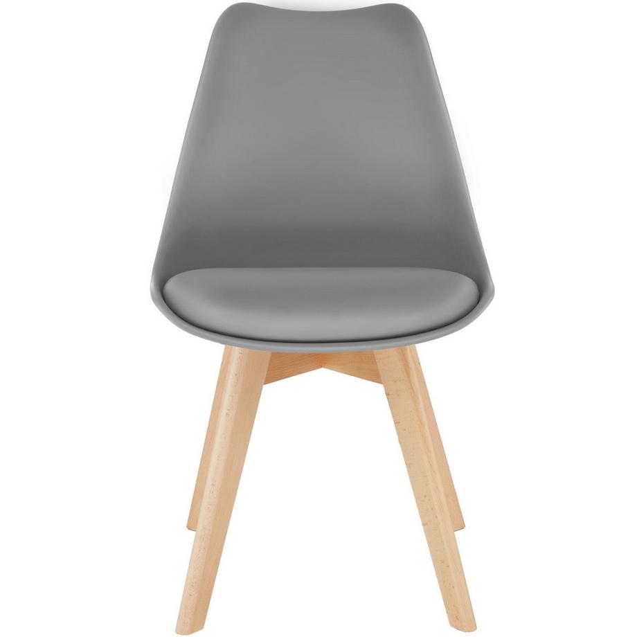 Tectake Ensemble de chaises de salle à manger FRÉDÉRIQUE design scandinave  