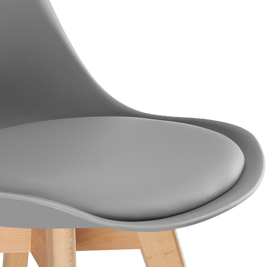 Tectake Ensemble de chaises de salle à manger FRÉDÉRIQUE design scandinave  