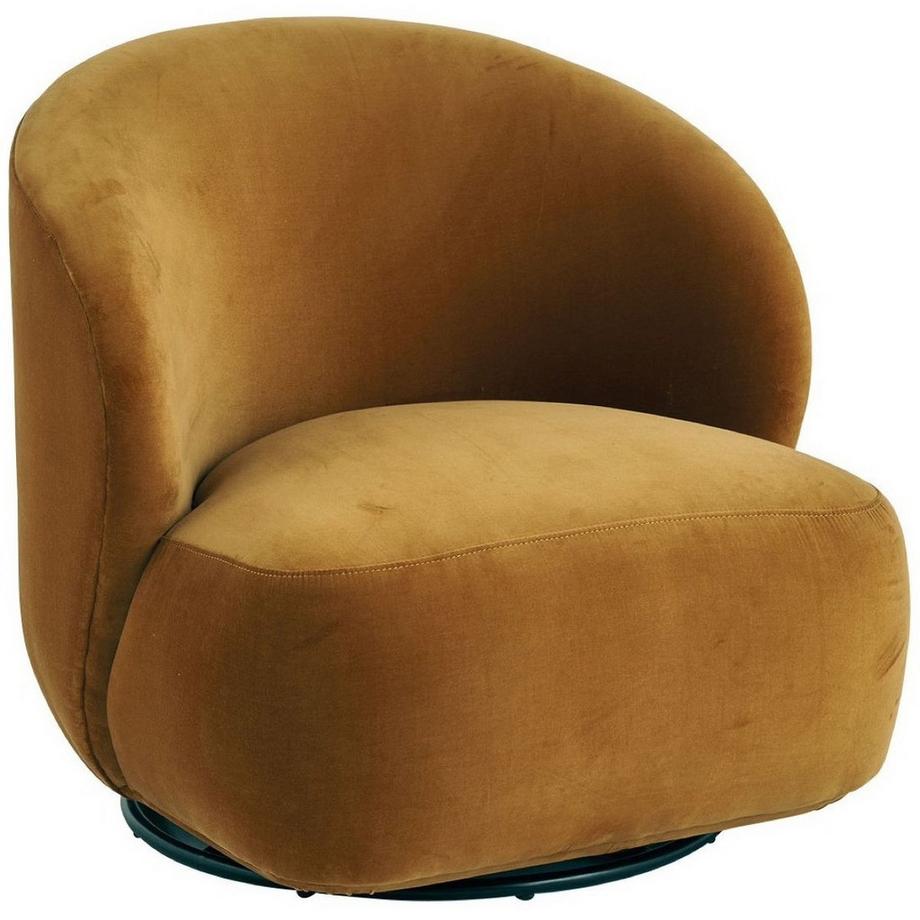 Blanc d'Ivoire Sessel Lisette Samt safran  