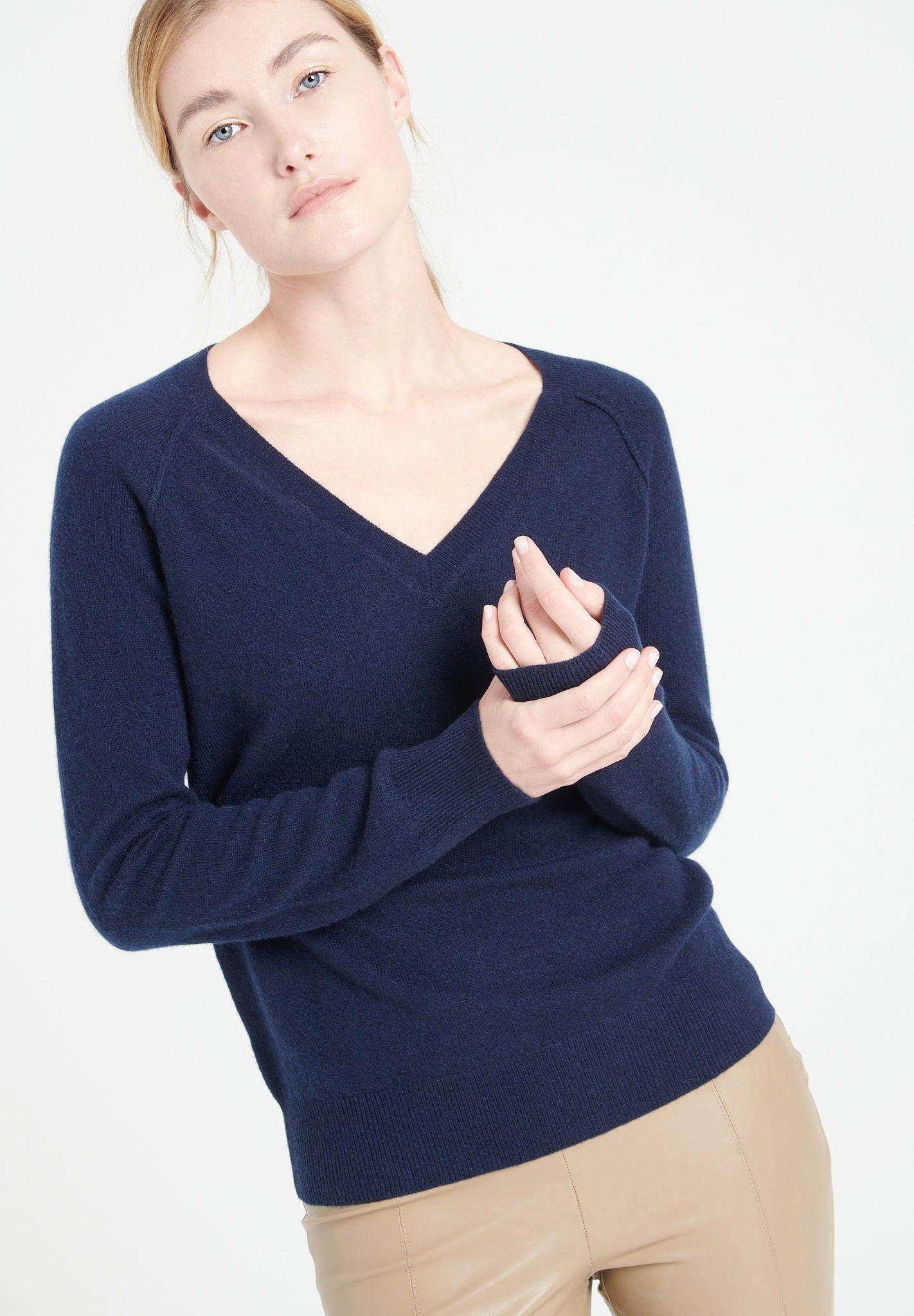 Studio Cashmere8  LILLY 6 Pullover mit V-Ausschnitt - 100% Kaschmir 