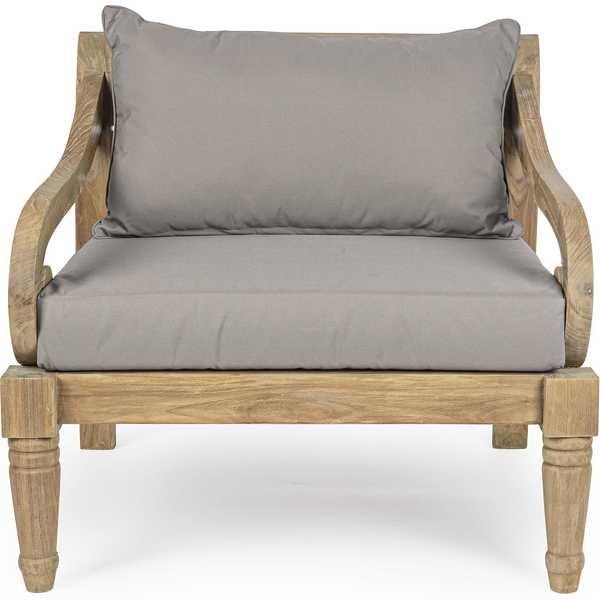 mutoni Fauteuil de jardin avec coussin Karuba FSC  