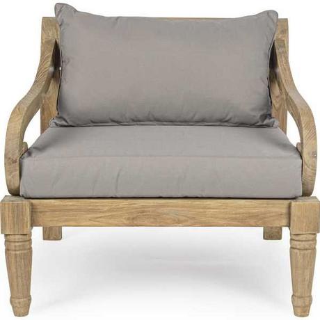 mutoni Fauteuil de jardin avec coussin Karuba FSC  