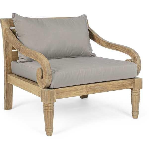 mutoni Fauteuil de jardin avec coussin Karuba FSC  