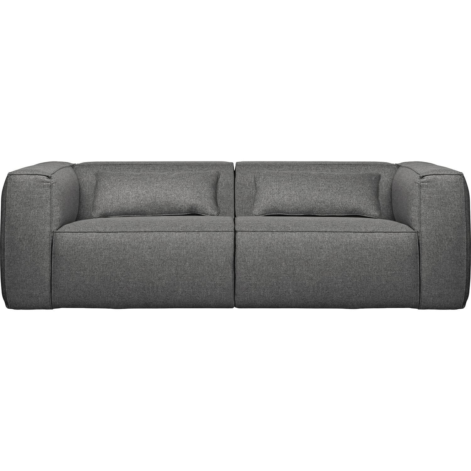 mutoni Sofa Bean avec coussin gris moyen 246  