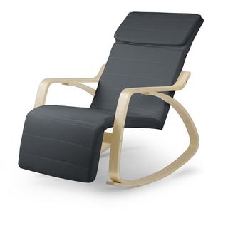 B2X Sedia a dondolo di lusso Suzi - grigia  