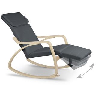 B2X Sedia a dondolo di lusso Suzi - grigia  