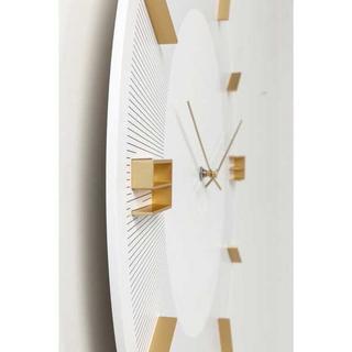 KARE Design Wanduhr Leonardo Weiss/Gold  