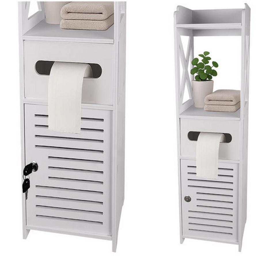 Badezimmerschrank, wandmontiert,, 2 Ablagen