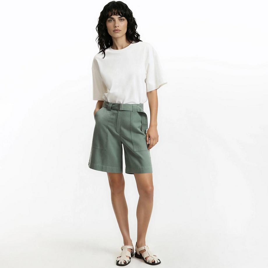 La Redoute Collections Bermuda Cargo avec Ceinture  