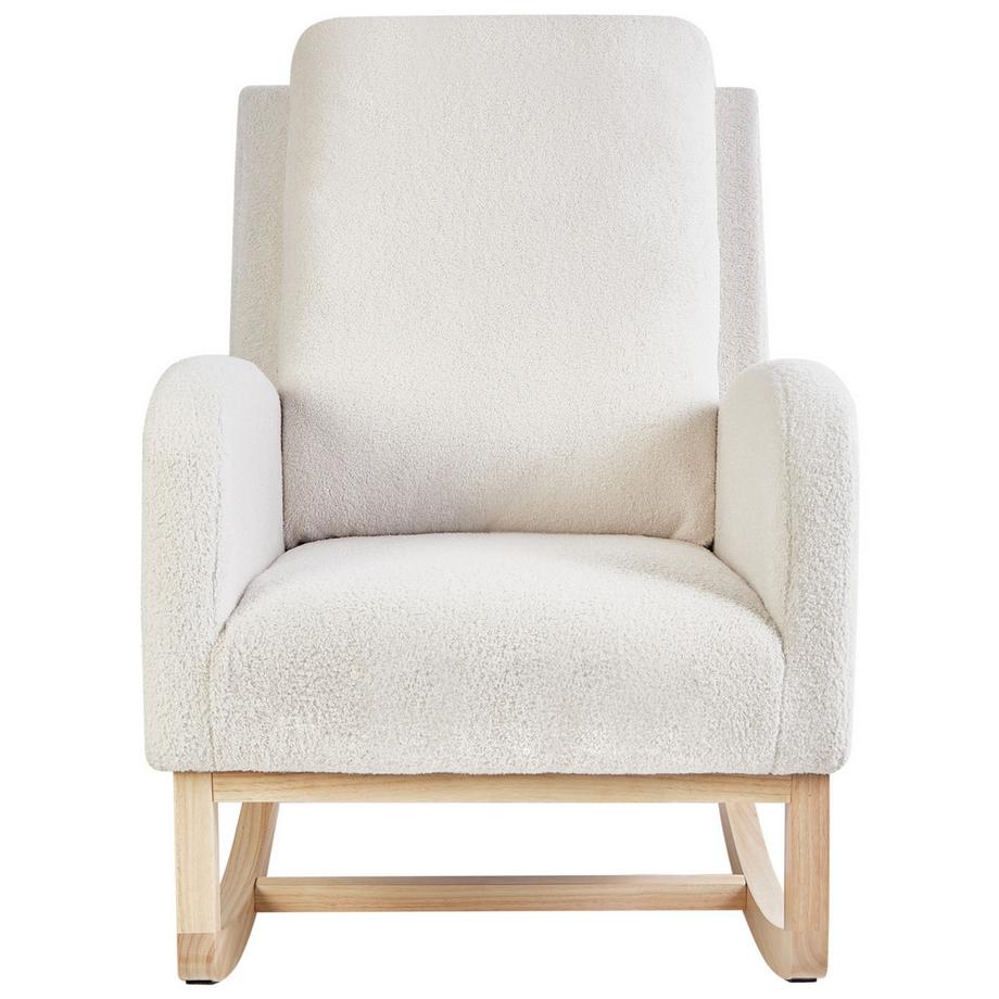 Beliani Fauteuil à bascule en Bouclé  ALSTA  