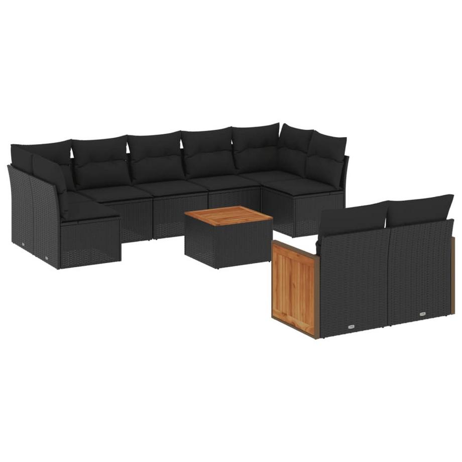 Ensemble de canapés de jardin rotin synthétique