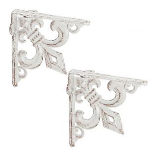 B2X 2x mensola con giglio francese in ghisa  